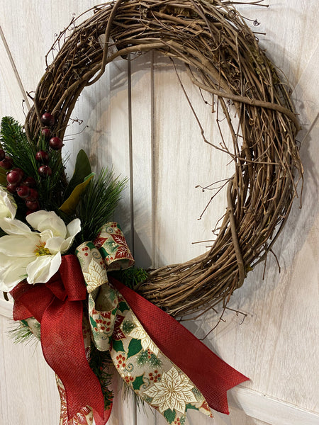 Christmas Magnolia Wreath