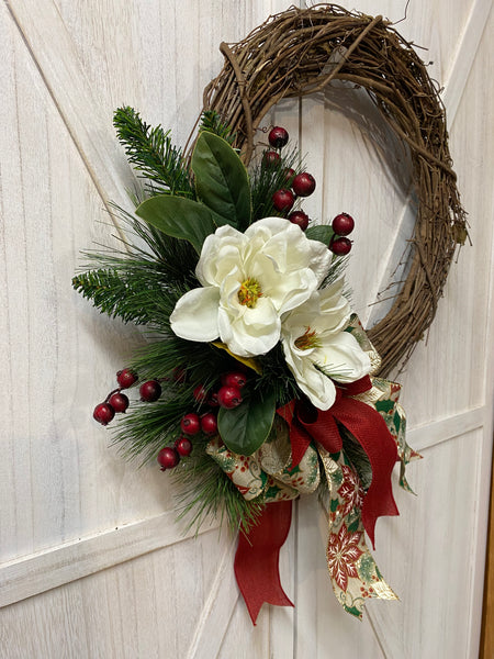 Christmas Magnolia Wreath