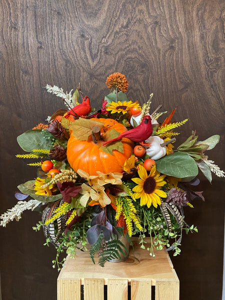 Fall Cemetery Arrangement