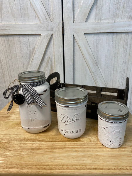 Mason Jar Set with Crate