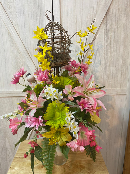 Spring & Summer Cemetery Arrangement