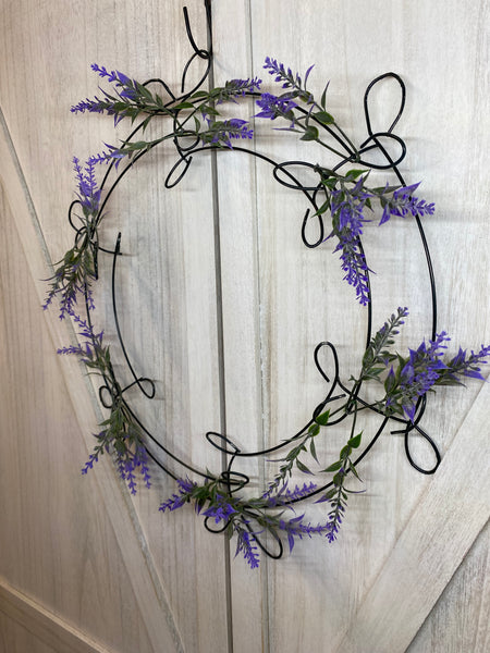 Metal Wreath (with Lavender)